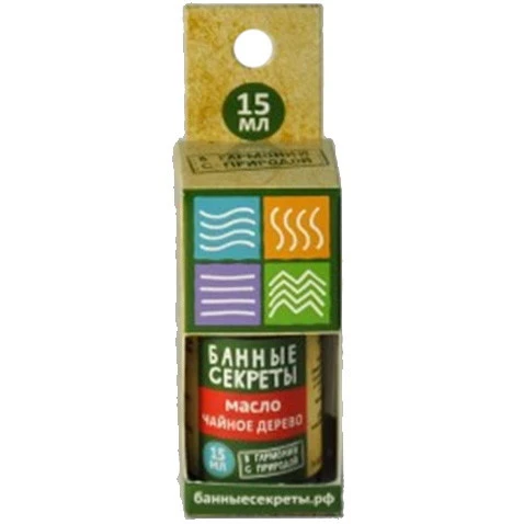 Масло эфирное 15мл "Чайное дерево" Банные секреты