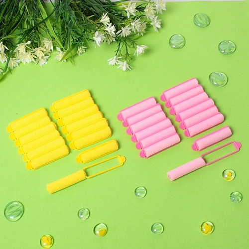 Бигуди поролоновые с зажимом 14шт, цвет микс, d=15мм_13