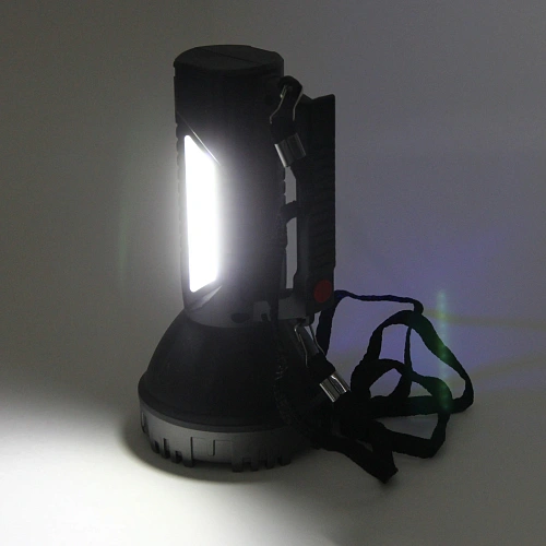 Фонарь ручной 6 режимов 1LED+COB, аккумуляторная батарея 1200mAh USB 740_13