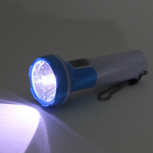 Фонарь ручной 1 режим 1LED 3AA микс 3 цвета JL3100_4