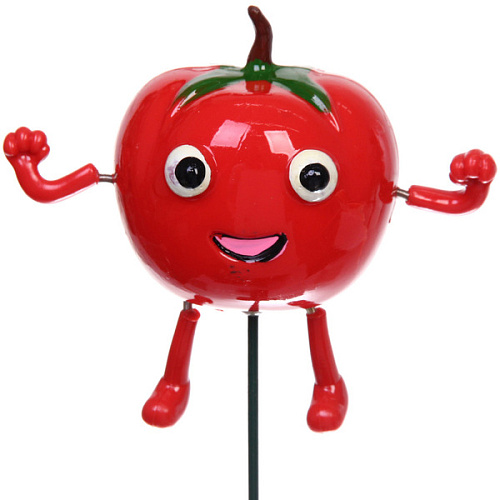 Фигура на спице "Веселый помидор" 60см (фигурка 11 см)