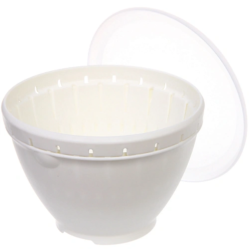 Дуршлаг пластиковый  Фаттория 1812см двойной с чашей и крышкой_4