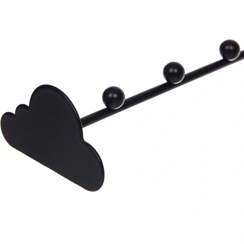 Вешалка металлическая надверная ФАРГО, цвет черный, 276136см (лейбл)_4