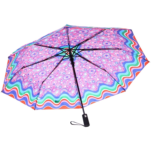 Зонт женский полуавтомат Кланти, микс 6 цветов, 8 спиц, d-100см, длина в слож виде 30см_30