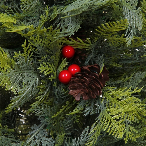 Ёлка светодиодная Лесная радость 120 см (460 веток) 140 ламп LED, цвет свечения-Теплый белый_13