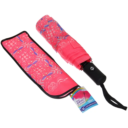 New Зонт женский автомат Ultramarine - Романеско, микс 4 цвета, 8 спиц, d-108см, длина в слож виде 28см_7