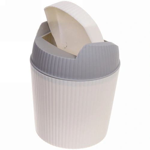 Контейнер для мусора 1,2л бело-серый_4