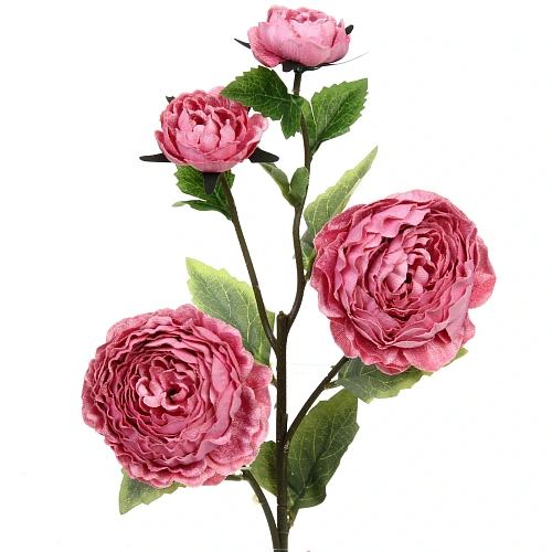 Искусственные цветы FLOWERS MAGIC 63см Пионы 4 цветка розовые_7