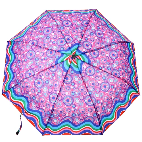 Зонт женский полуавтомат Кланти, микс 6 цветов, 8 спиц, d-100см, длина в слож виде 30см_28