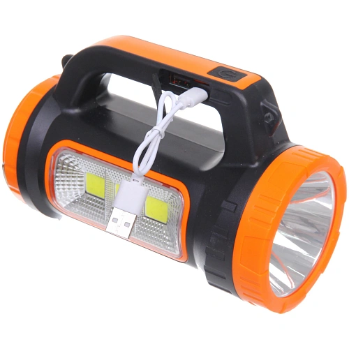 Фонарь ручной 5 режимов 1LED+COB, аккумуляторная батарея 1500mAh USB MH818C_13