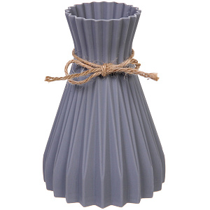 Ваза из пластика "Селин" 12*17см цвет серый