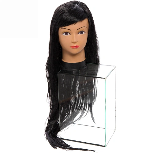 Парик карнавальный Красотка (длинные прямые локоны 90 см), Черный_3