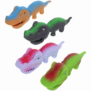 Игрушка "Динозавр", 21 см, сквиш с песком, микс