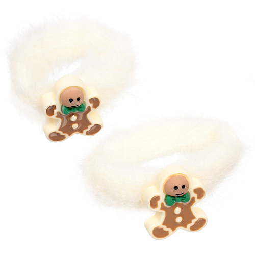 Резинки для волос детские 2шт КАРОЛИНА - Пряник, цвет как на фото, 455см_4