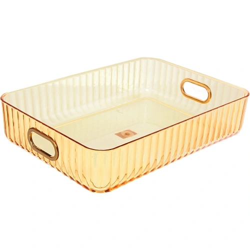 Контейнер - органайзер для хранения с бамбуковой крышкой БРАМИНГЕМ, прозрачный, 3632685см _3