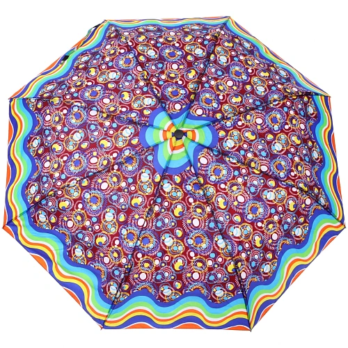 Зонт женский полуавтомат Кланти, микс 6 цветов, 8 спиц, d-100см, длина в слож виде 30см_4