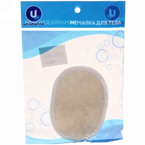 Мочалка для тела Ультрамарин - Флокс, скрабирующая, цвет белый, 912см_6