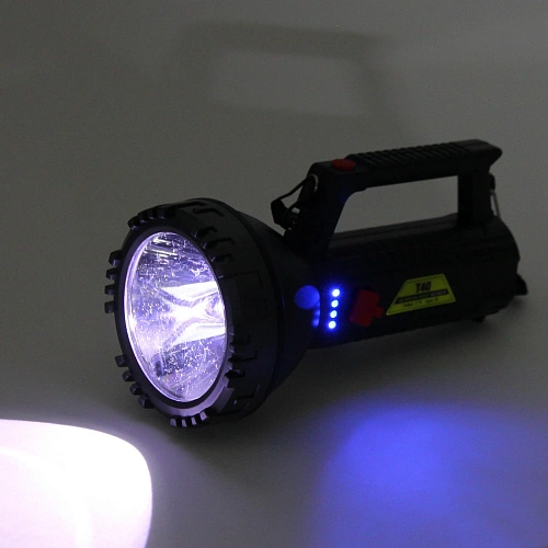 Фонарь ручной 6 режимов 1LED+COB, аккумуляторная батарея 1200mAh USB 740_12