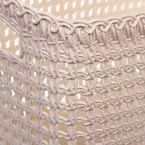 Корзина для хранения МАУРИКА, цвет айвори, 432525,5см (лейбл Селфи)_4