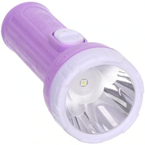 Фонарь ручной 1 режим 1LED 1AA микс 3 цвета QZ2007_8