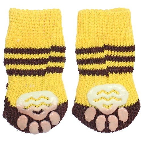 Носочки для животных LAPUSIK, классические, пчелка, размер s_5