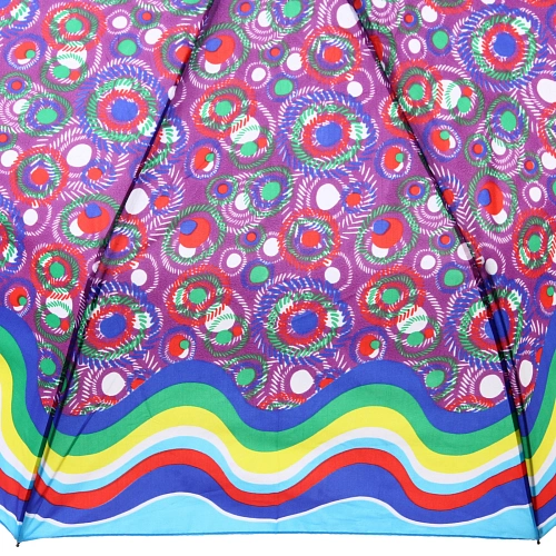 Зонт женский полуавтомат Кланти, микс 6 цветов, 8 спиц, d-100см, длина в слож виде 30см_21