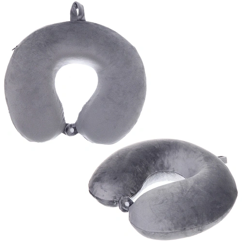 Подушка дорожная "TRIP - Comfort", мемори-эффект, цвет графит