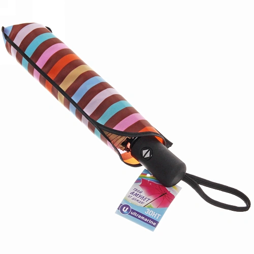 New Зонт женский автомат Ультрамарин - Антэра, микс 6 цветов, 8 спиц, d-108см, длина в слож виде 28см_12