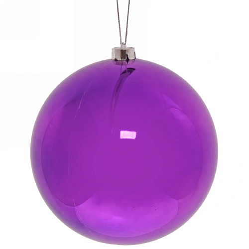 Новогодний шар 20 см Глянец, фиолетовый_3