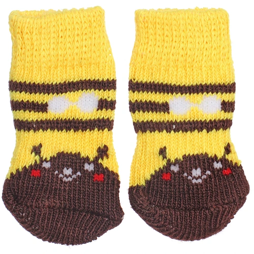 Носочки для животных LAPUSIK, классические, пчелка, размер s_4