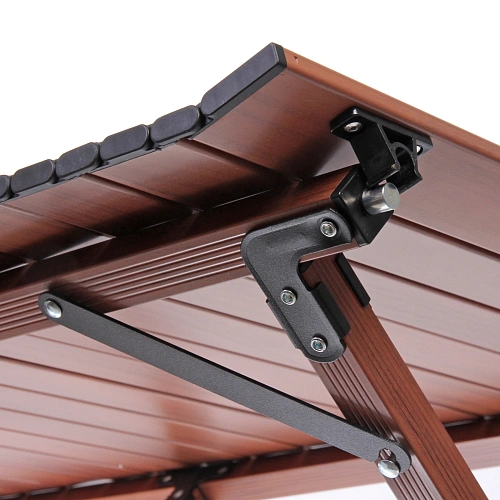 Стол кемпинговый складной DC-5003, 1145943 см,  цвет орех, каркас алюминий, Турист Мастер_12