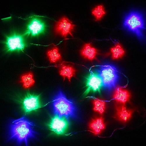 Гирлянда для дома 4,0 м 20 ламп LED с насадками АНГЕЛ, прозрачпров, авторежим,IP-20 RGRB (возможность соединения)_5