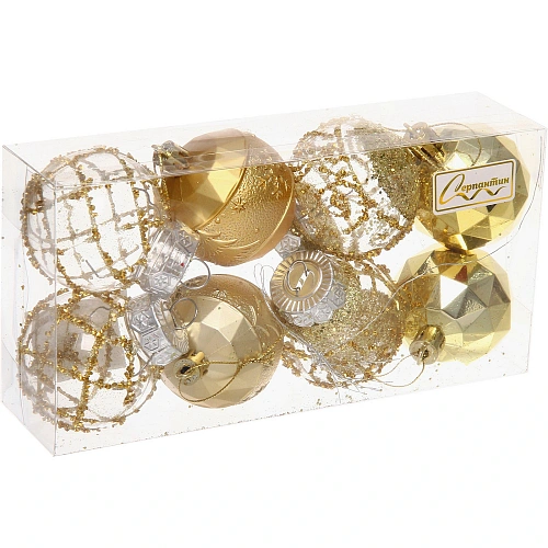 Набор шаров Восторг 5 см (в наборе 8 шт), Золото_2