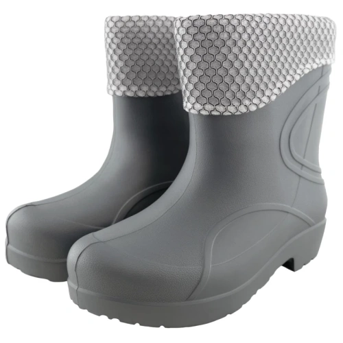 Полусапоги женские "Виктория" с вкладышем (серый, 37-38)