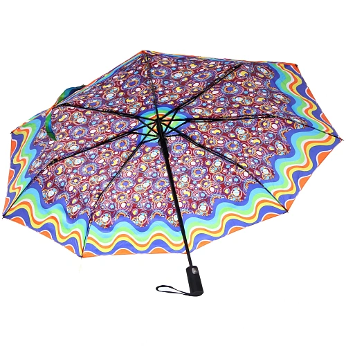 Зонт женский полуавтомат Кланти, микс 6 цветов, 8 спиц, d-100см, длина в слож виде 30см_6