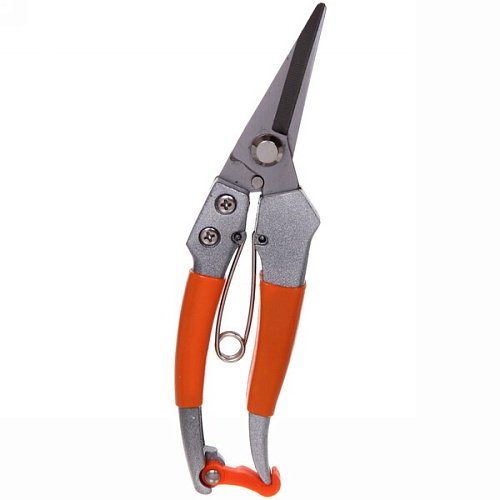 Ножницы садовые 7,5 (19,5см) Дачник гальваническое покрытие, алюминиевые комбинированный ручки ДоброСад_11