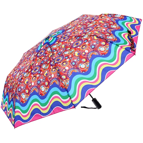 Зонт женский полуавтомат Кланти, микс 6 цветов, 8 спиц, d-100см, длина в слож виде 30см_11