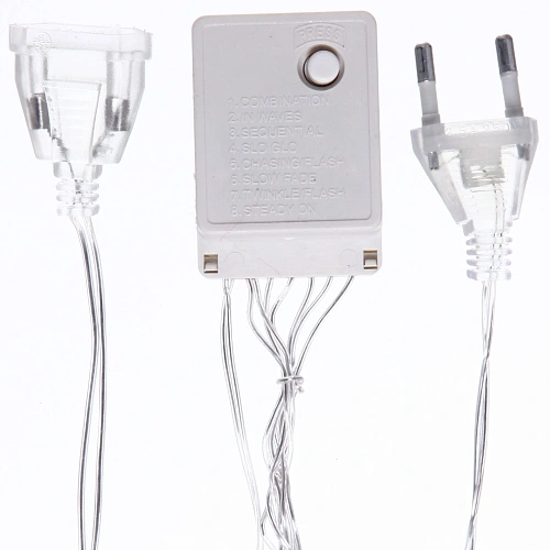 Занавес светодиодный для дома 3,02,5 м 480 ламп LED, прозрачпров, Мультицвет (можно соединять)_5