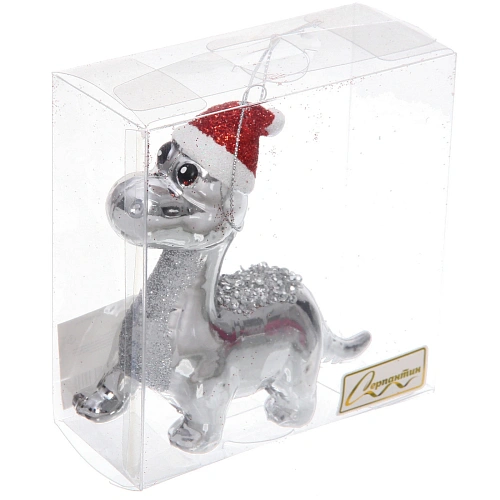 Ёлочная игрушка Весёлый динозавр 413115 см, Серебро_7