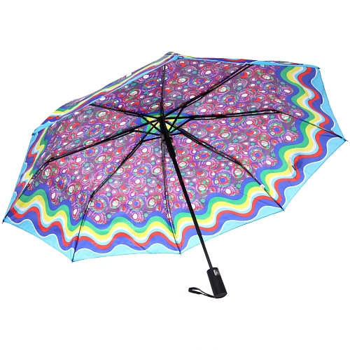 Зонт женский полуавтомат Кланти, микс 6 цветов, 8 спиц, d-100см, длина в слож виде 30см_22