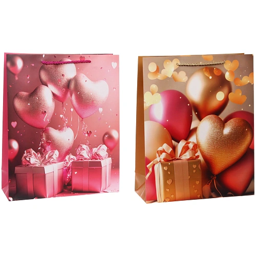Пакет подарочный Море сердец 263210 см_4