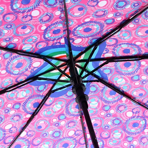 Зонт женский полуавтомат Кланти, микс 6 цветов, 8 спиц, d-100см, длина в слож виде 30см_31