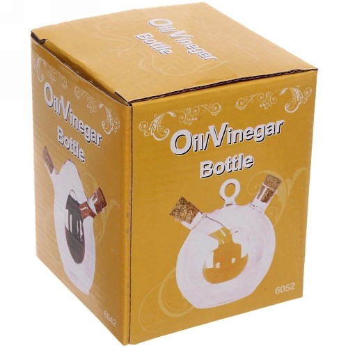 Бутылка стеклянная для специй 350мл Хай-Тек с пробковой крышкой, шарик_3