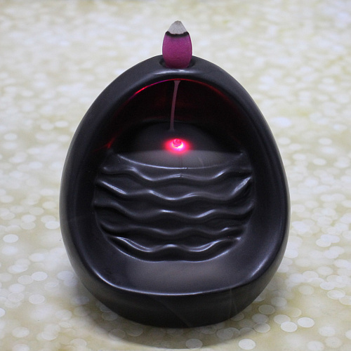 Подставка под стелющиеся благовония Стеновой водопад цвет коричневый 111011,5см с подсветкой_6