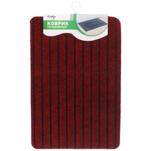 Коврик придверный 38*58см"Гранит" красный 