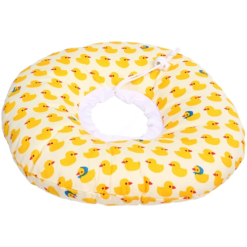 Воротник ветеринарный на кулиске ЛЮБИМЫЙ БРО, уточки, р M, окружность шеи 17-27см (лейбл)_3