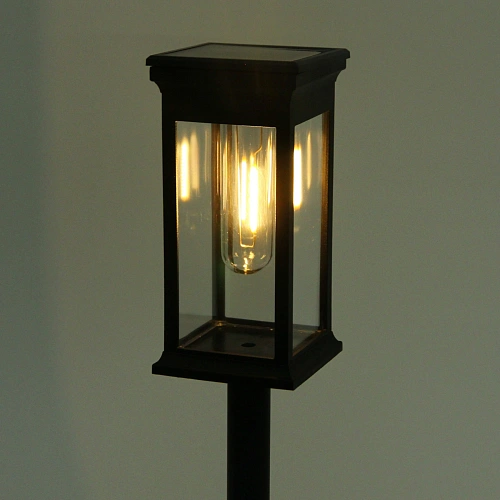 Фонарь садовый Sunshine 6,56,554 см, на солнечной батарее (свечение Теплый белый)_4