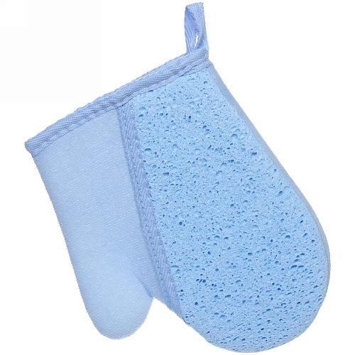 Мочалка-варежка для тела мягкая Ультрамарин - Теурина, цвет микс, 1822см_4