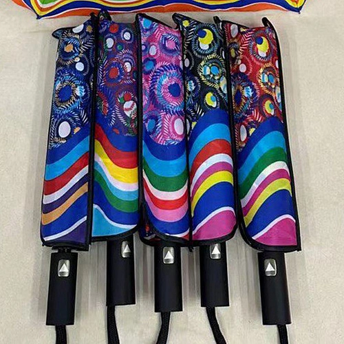 Зонт женский полуавтомат Кланти, микс 6 цветов, 8 спиц, d-100см, длина в слож виде 30см_44