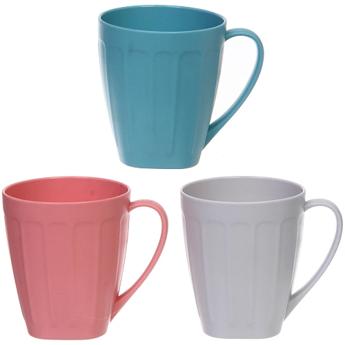 Кружка пластиковая 500мл Матовая, микс цветов_3